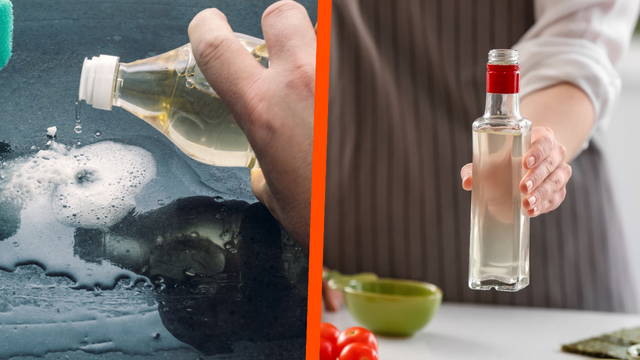 Vinagre branco e vinagre de limpeza não são a mesma coisa: quais são as diferenças e como usá-los corretamente