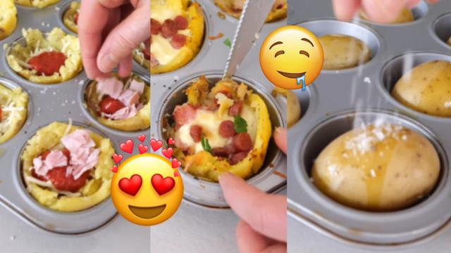 Muffin de batata vira pizza com essa receita prática e com ingredientes simples