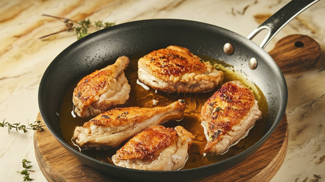 O truque que ninguém te contou: descubra por que chefs usam vinagre de maçã na hora de fritar peitos de frango