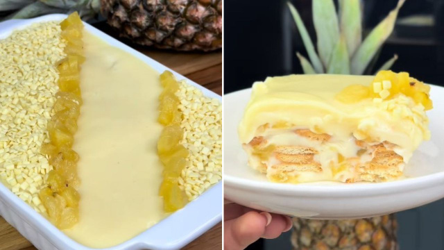 Pavê de abacaxi: sobremesa de Natal fácil, refrescante e irresistível para arrasar na ceia