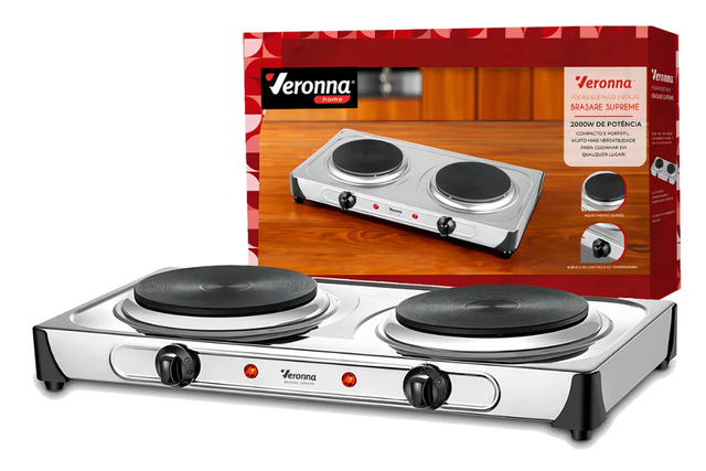 O fogão portátil que substitui o tradicional sem ocupar espaço (Divulgação: Mercado Livre).