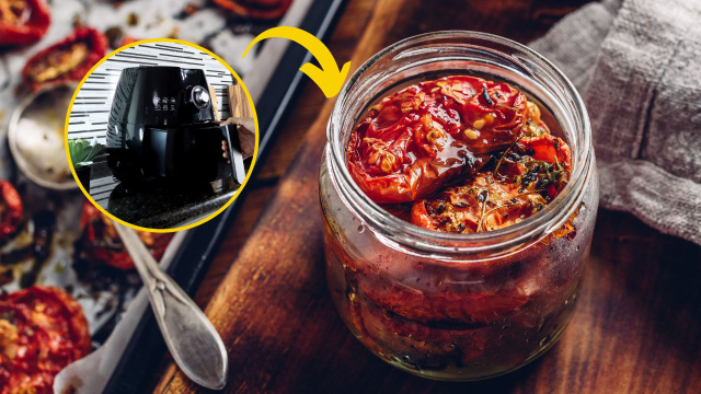 Tomate seco na airfryer: receita pra ter sempre o ingrediente pronto na geladeira