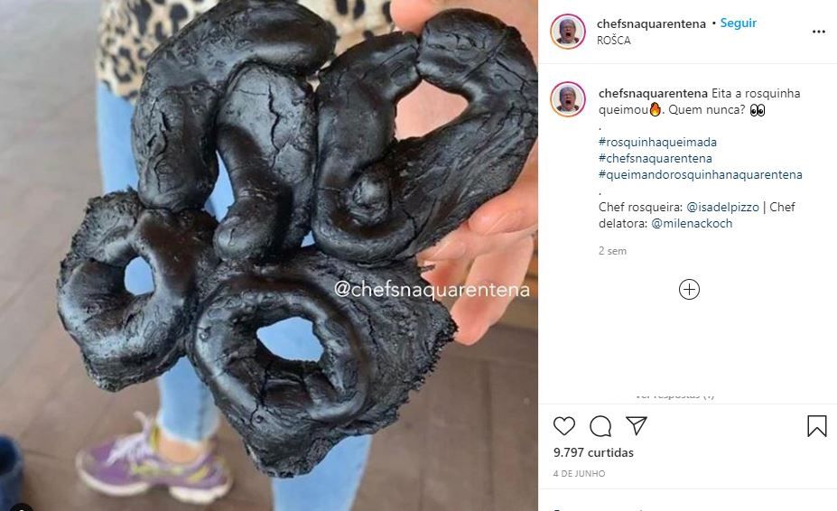 Desastres culinários na quarentena