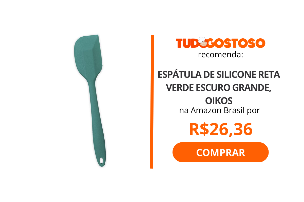 Espátula de silicone reta verde escuro grande, Oikos