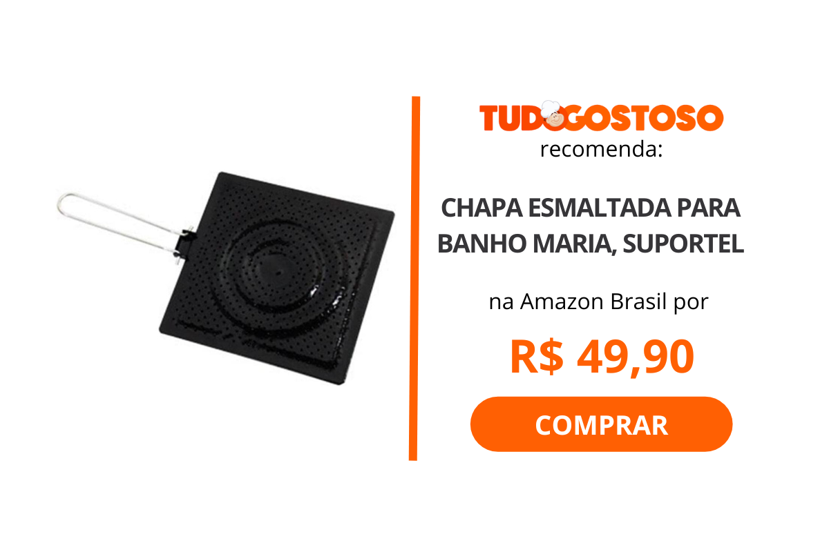 Chapa esmaltada para banho maria, Suportel