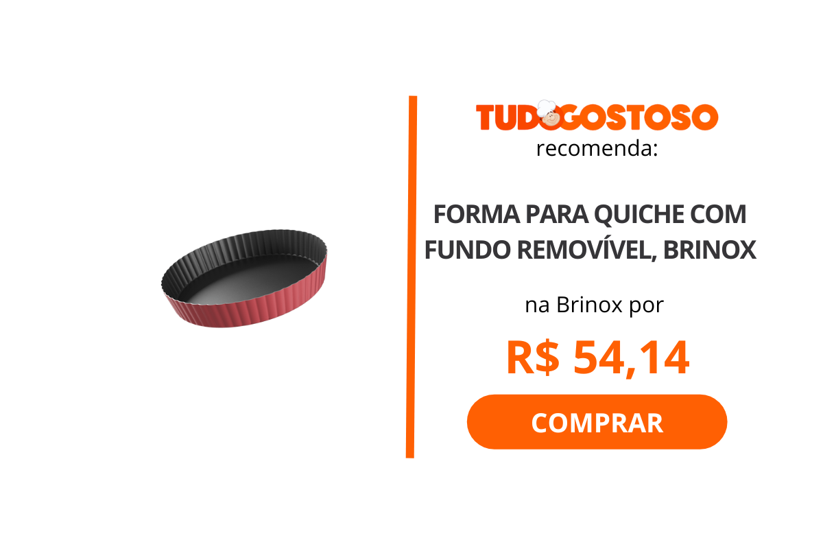 Forma para quiche com fundo removível, Brinox