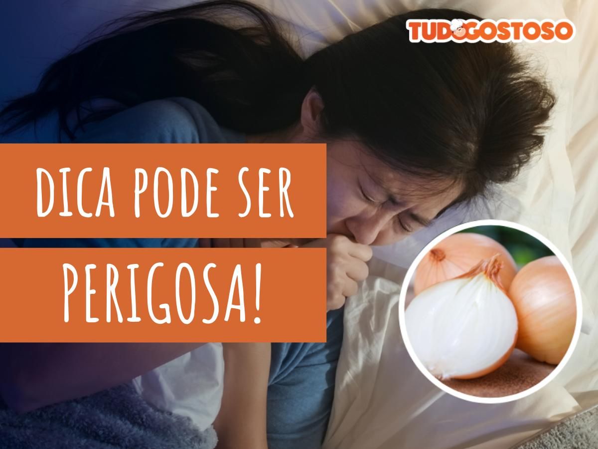 Colocar cebola ao lado da cama para aliviar tosse funciona