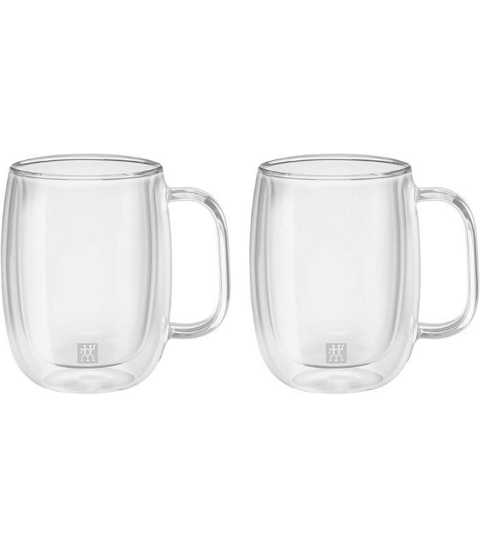Jogo xícaras para café com parede dupla de vidro transparente ZWILLING fundo branco