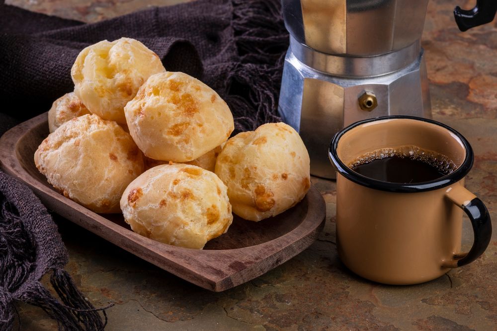 Pão Do Bolo Do Queijo Ou Do Queijo E Bolo Calabrese, Um Alimento