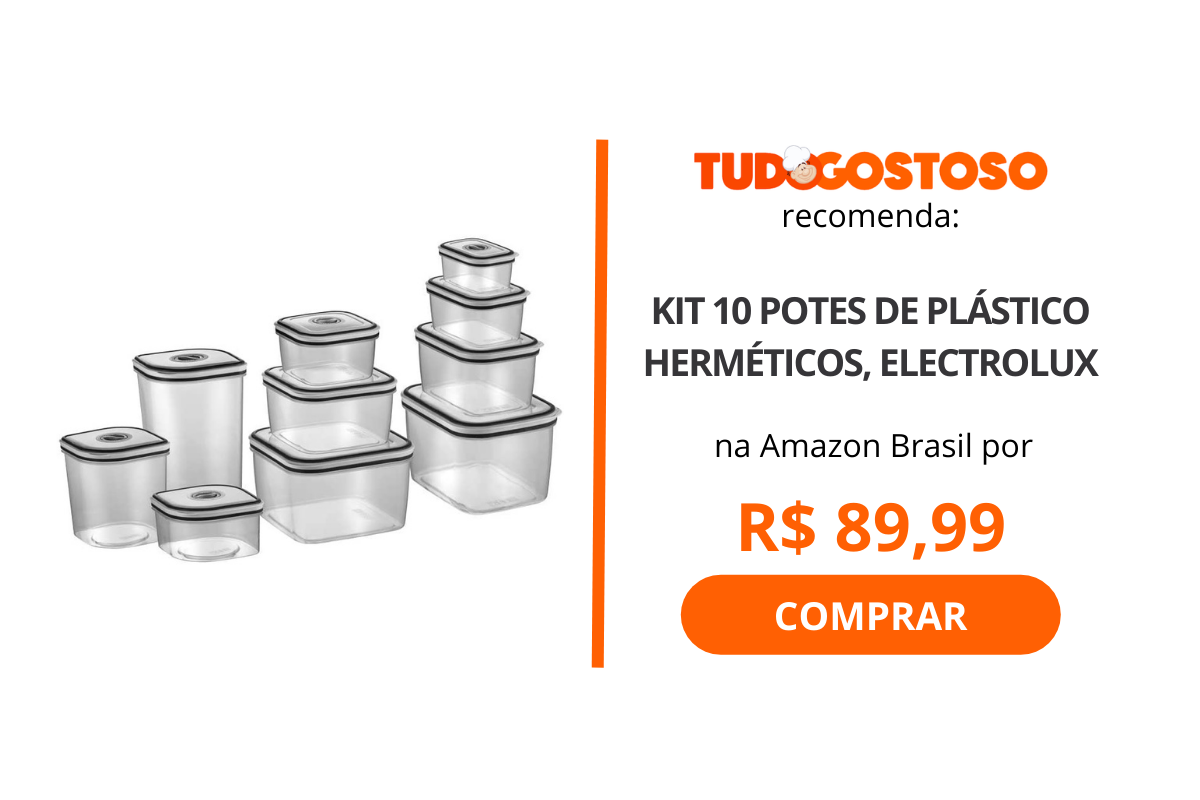 Kit 10 potes de plástico herméticos, Electrolux
