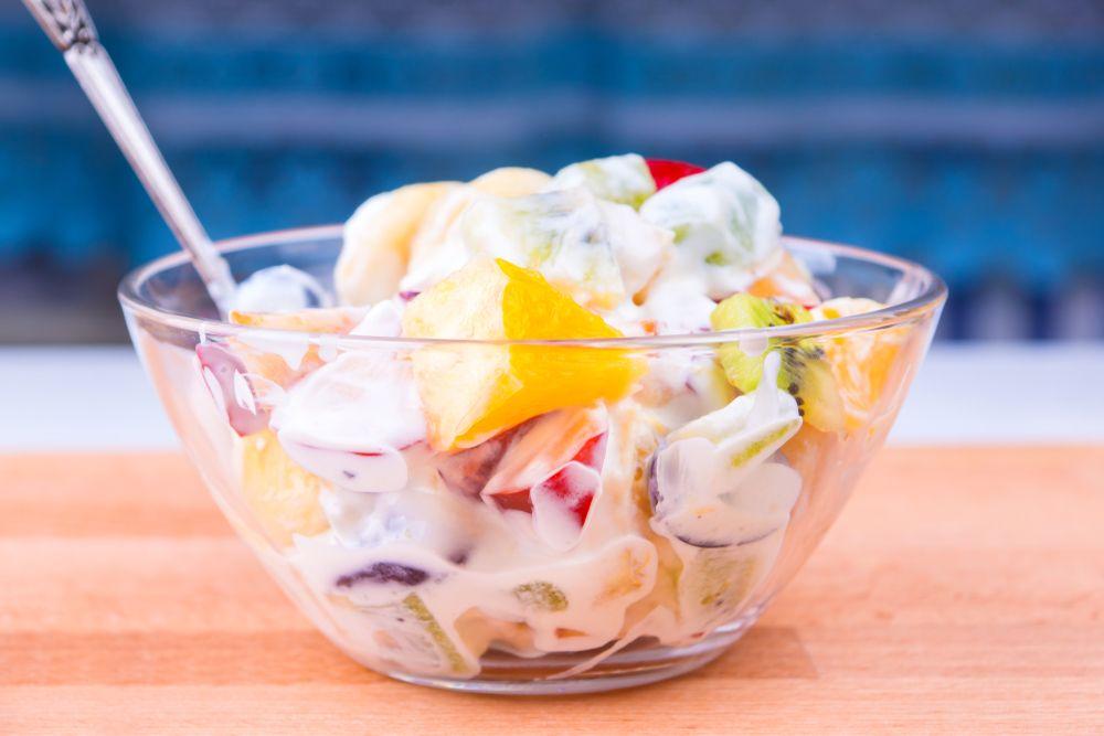 salsada de fruta cremosa
