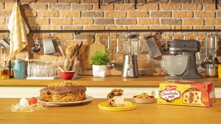 Chocolomba trufa com sorvete de amendoim