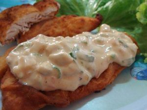 Peixe com molho tártaro