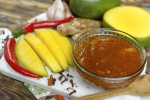 Receita de chutney de manga