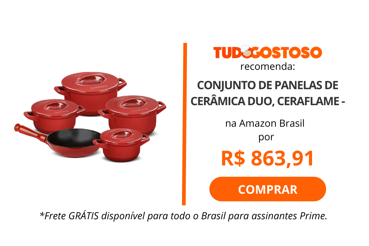 Jogo de Panelas 10 Peças Pratic Cook Crema Cerâmica Com Indução