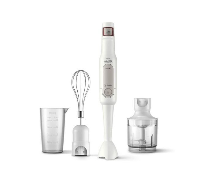 Mixer branco para uma cozinha clean e toda combinando