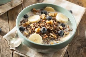 mingau de quinoa