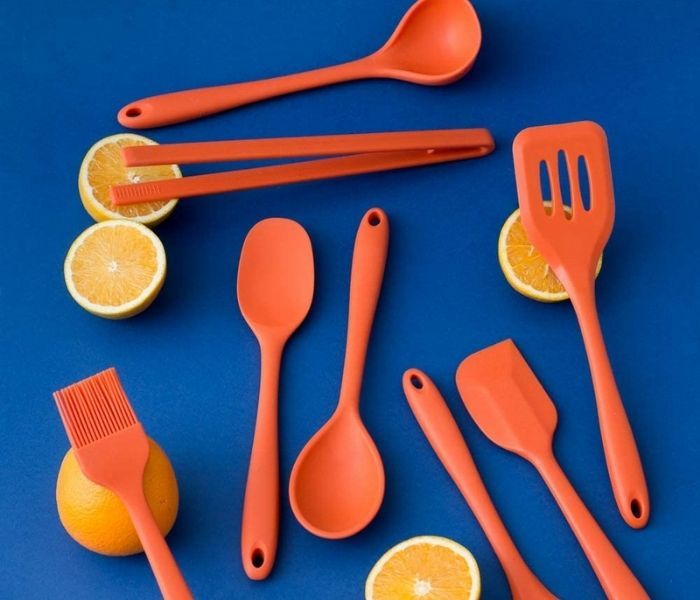 Espatula de silicone laranja